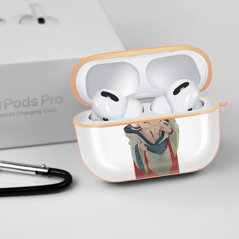 呪術廻戦 Jujutsu Kaisen 【AirPods Pro用】ハードシェル保護ケース｜耐衝撃・防指紋・カラビナ付き商品仕様
