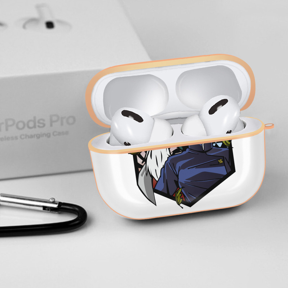呪術廻戦 Jujutsu Kaisen 【AirPods Pro用】ハードシェル保護ケース｜耐衝撃・防指紋・カラビナ付き商品仕様
