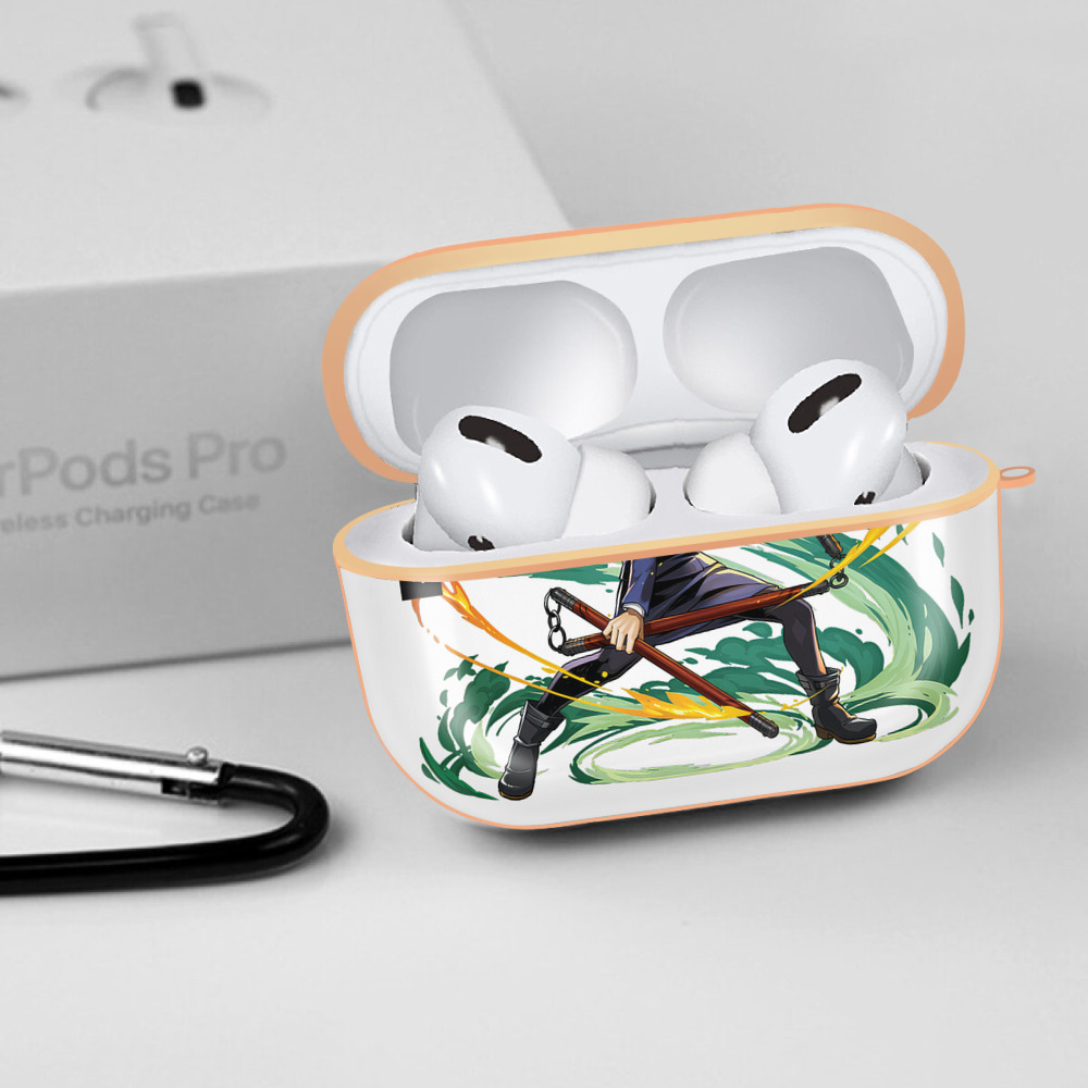 呪術廻戦 Jujutsu Kaisen 【AirPods Pro用】ハードシェル保護ケース｜耐衝撃・防指紋・カラビナ付き商品仕様