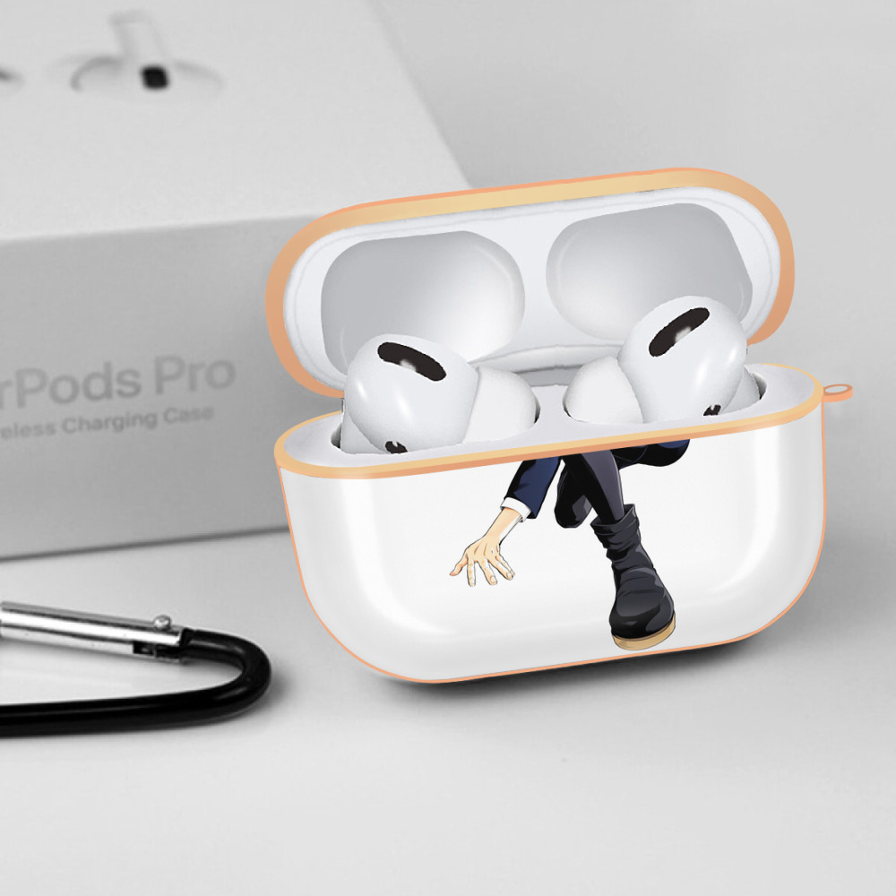 呪術廻戦 Jujutsu Kaisen 【AirPods Pro用】ハードシェル保護ケース｜耐衝撃・防指紋・カラビナ付き商品仕様