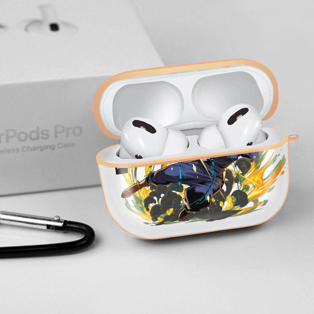 呪術廻戦 Jujutsu Kaisen 【AirPods Pro用】ハードシェル保護ケース｜耐衝撃・防指紋・カラビナ付き商品仕様