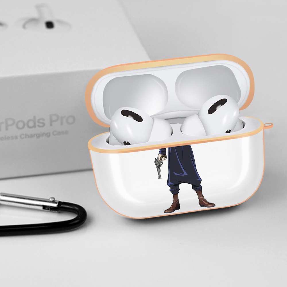 呪術廻戦 Jujutsu Kaisen 【AirPods Pro用】ハードシェル保護ケース｜耐衝撃・防指紋・カラビナ付き商品仕様