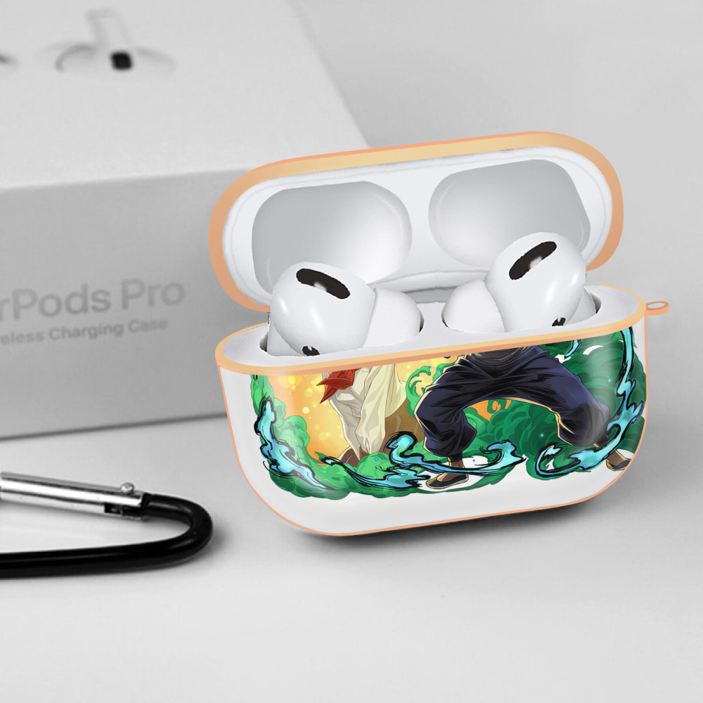 呪術廻戦 Jujutsu Kaisen 【AirPods Pro用】ハードシェル保護ケース｜耐衝撃・防指紋・カラビナ付き商品仕様