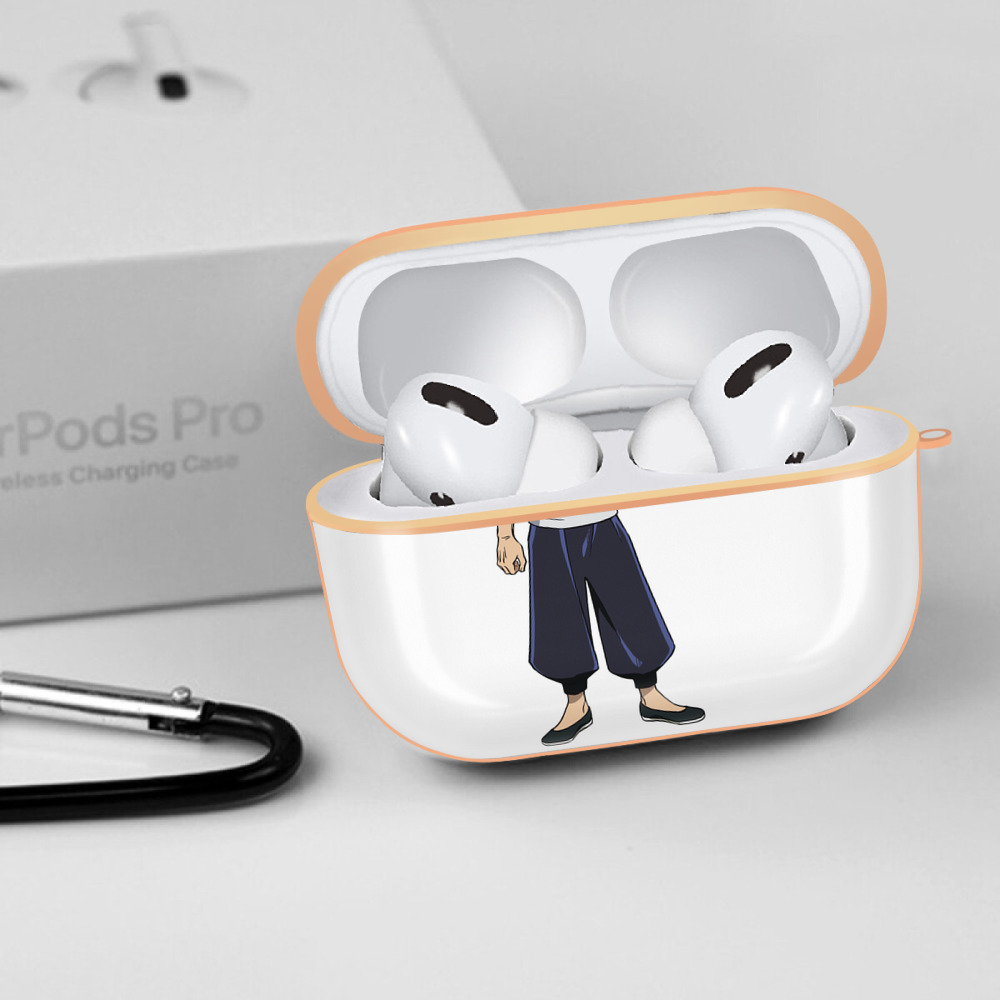 呪術廻戦 Jujutsu Kaisen 【AirPods Pro用】ハードシェル保護ケース｜耐衝撃・防指紋・カラビナ付き商品仕様