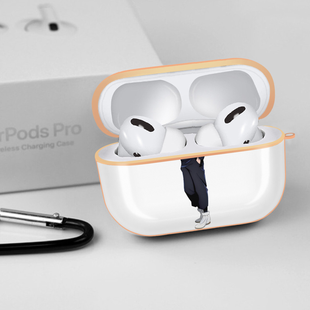 呪術廻戦 Jujutsu Kaisen 【AirPods Pro用】ハードシェル保護ケース｜耐衝撃・防指紋・カラビナ付き商品仕様