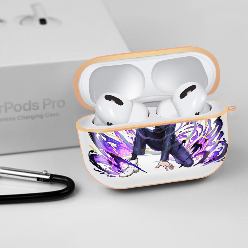 呪術廻戦 Jujutsu Kaisen 【AirPods Pro用】ハードシェル保護ケース｜耐衝撃・防指紋・カラビナ付き商品仕様