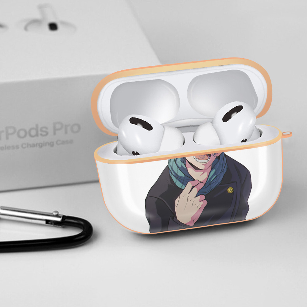 呪術廻戦 Jujutsu Kaisen 【AirPods Pro用】ハードシェル保護ケース｜耐衝撃・防指紋・カラビナ付き商品仕様