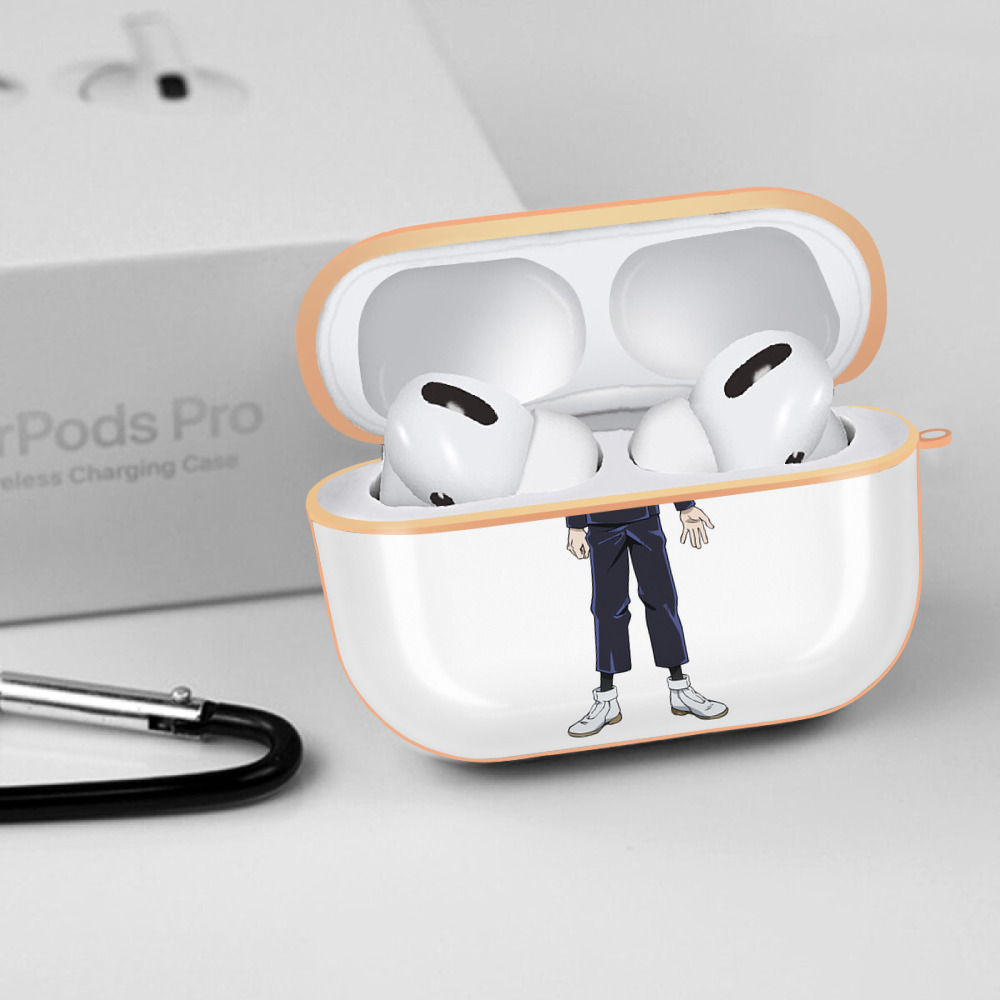 呪術廻戦 Jujutsu Kaisen 【AirPods Pro用】ハードシェル保護ケース｜耐衝撃・防指紋・カラビナ付き商品仕様