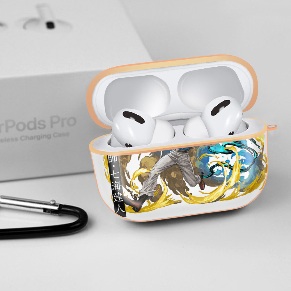 呪術廻戦 Jujutsu Kaisen 【AirPods Pro用】ハードシェル保護ケース｜耐衝撃・防指紋・カラビナ付き商品仕様