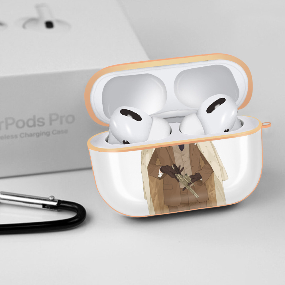 呪術廻戦 Jujutsu Kaisen 【AirPods Pro用】ハードシェル保護ケース｜耐衝撃・防指紋・カラビナ付き商品仕様