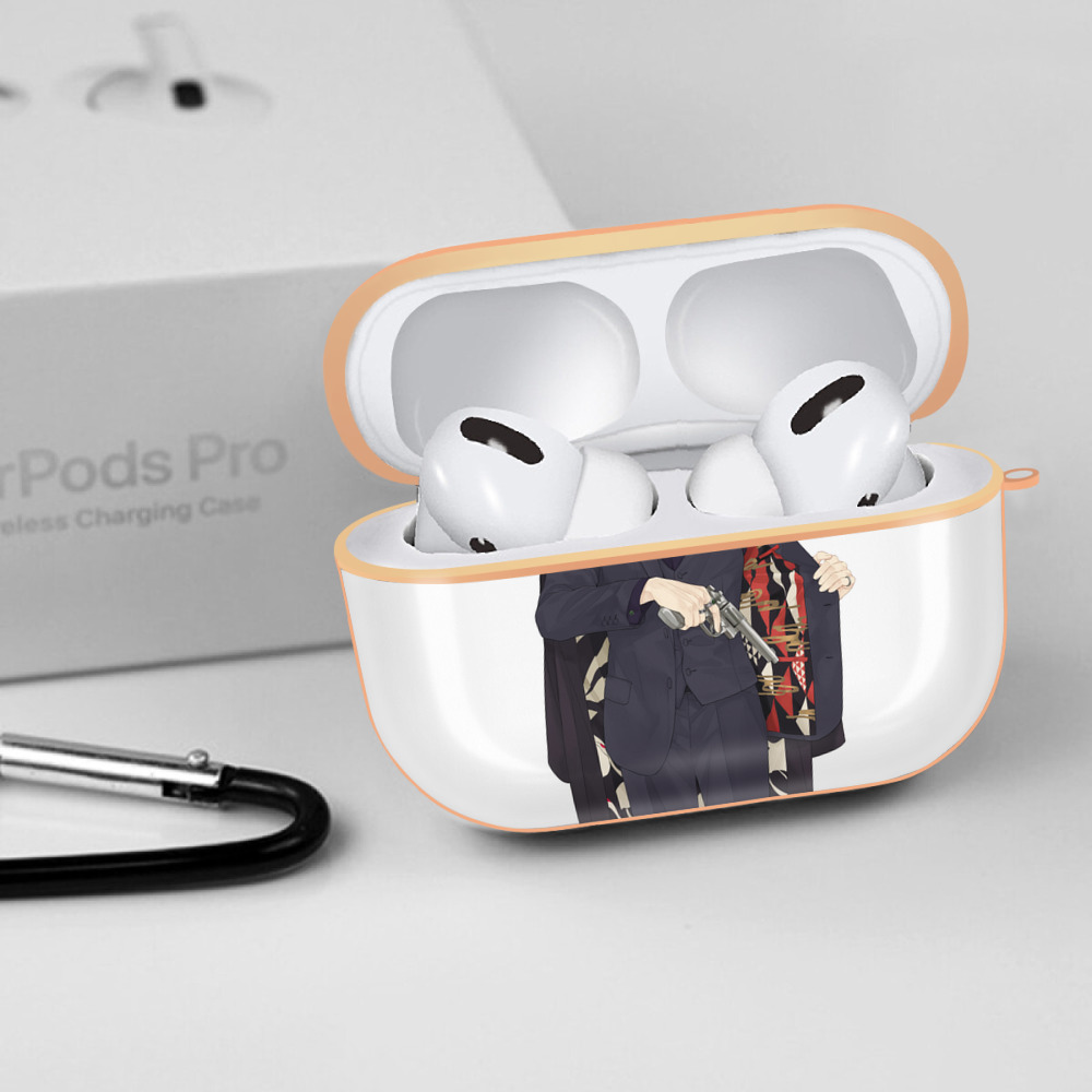 呪術廻戦 Jujutsu Kaisen 【AirPods Pro用】ハードシェル保護ケース｜耐衝撃・防指紋・カラビナ付き商品仕様