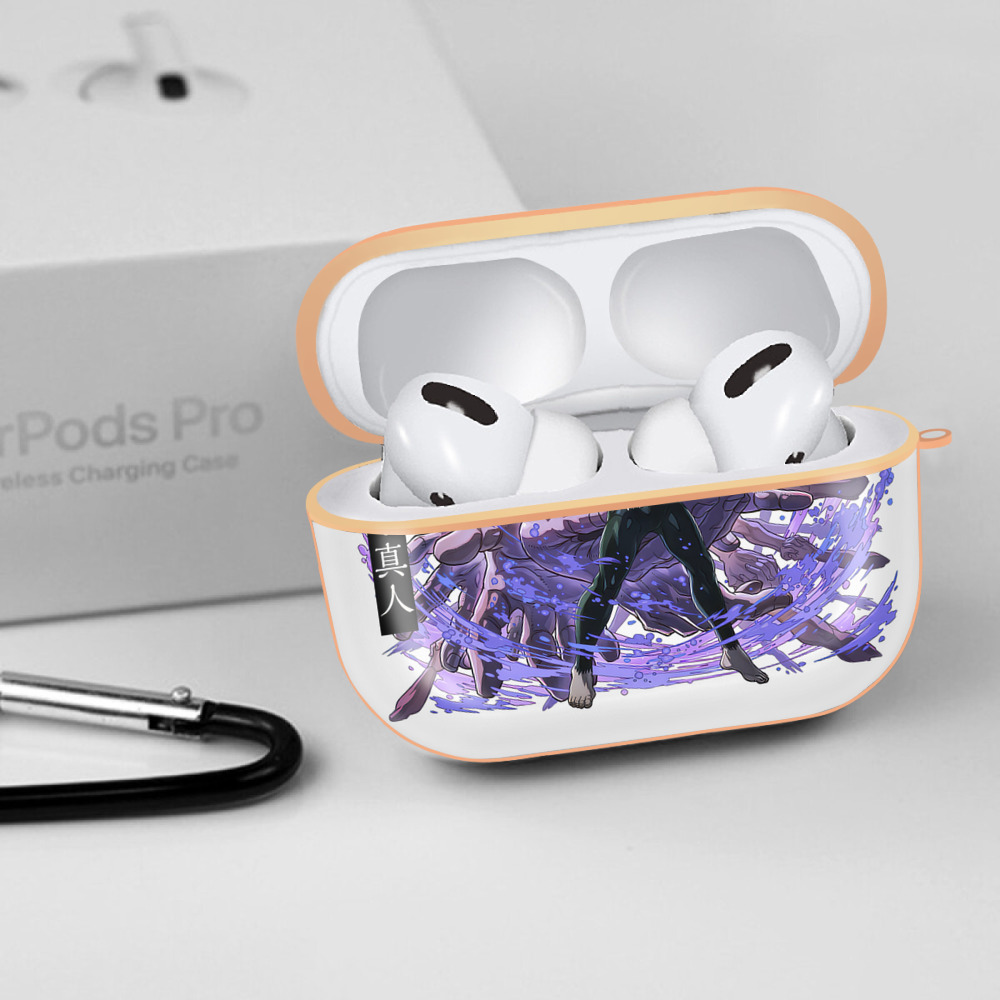 呪術廻戦 Jujutsu Kaisen 【AirPods Pro用】ハードシェル保護ケース｜耐衝撃・防指紋・カラビナ付き商品仕様
