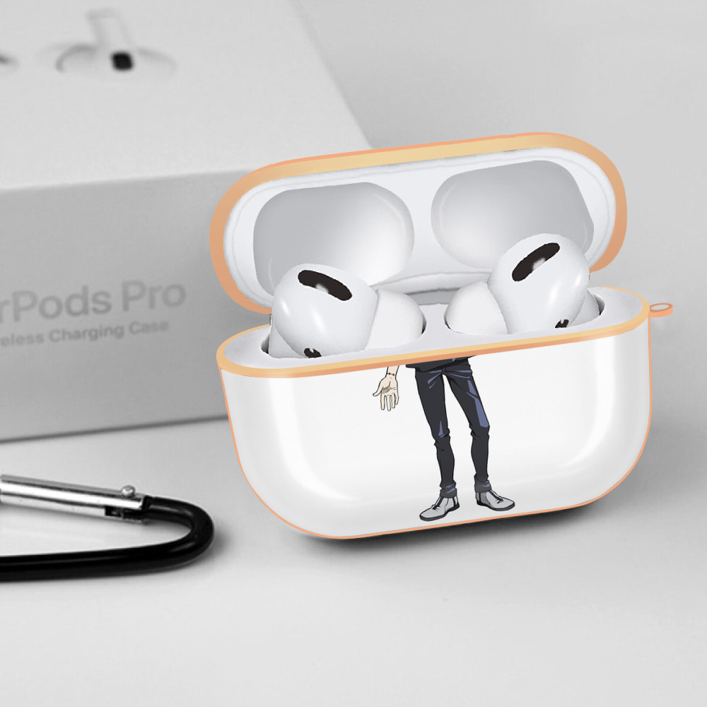 呪術廻戦 Jujutsu Kaisen 【AirPods Pro用】ハードシェル保護ケース｜耐衝撃・防指紋・カラビナ付き商品仕様