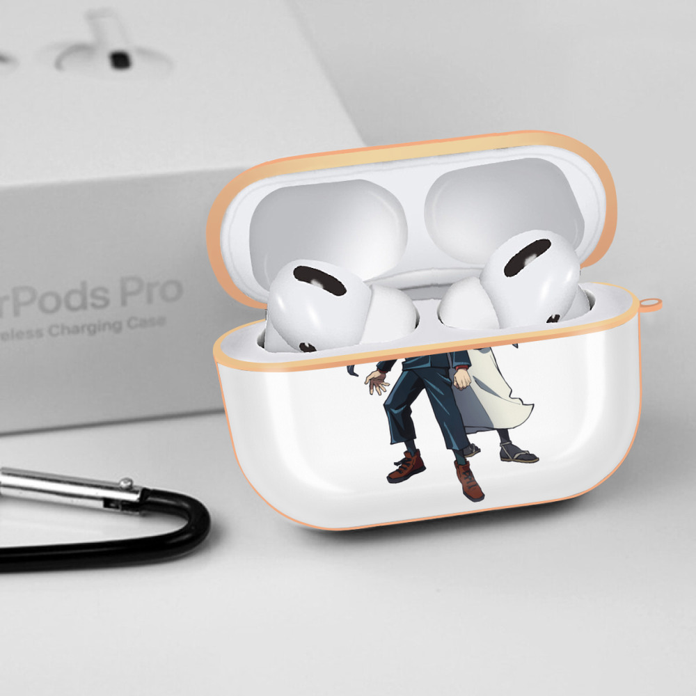 呪術廻戦 Jujutsu Kaisen 【AirPods Pro用】ハードシェル保護ケース｜耐衝撃・防指紋・カラビナ付き商品仕様