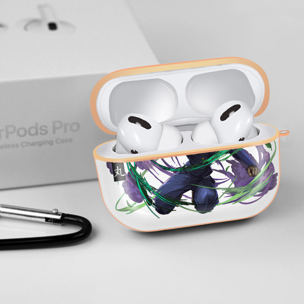 呪術廻戦 Jujutsu Kaisen 【AirPods Pro用】ハードシェル保護ケース｜耐衝撃・防指紋・カラビナ付き商品仕様