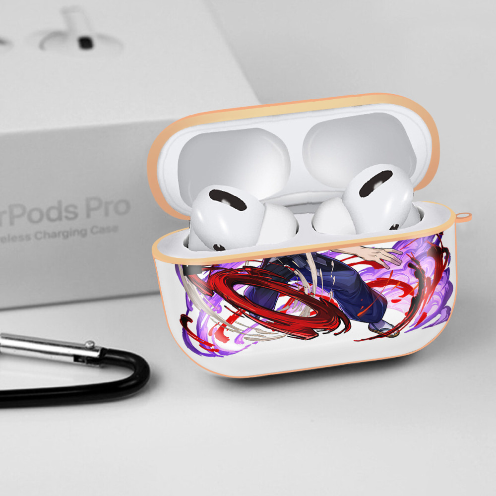 呪術廻戦 Jujutsu Kaisen 【AirPods Pro用】ハードシェル保護ケース｜耐衝撃・防指紋・カラビナ付き商品仕様