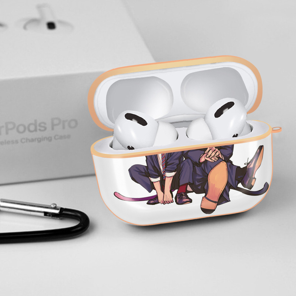 呪術廻戦 Jujutsu Kaisen 【AirPods Pro用】ハードシェル保護ケース｜耐衝撃・防指紋・カラビナ付き商品仕様