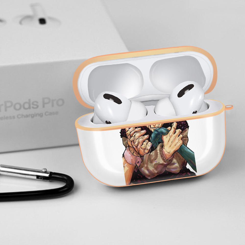 呪術廻戦 Jujutsu Kaisen 【AirPods Pro用】ハードシェル保護ケース｜耐衝撃・防指紋・カラビナ付き商品仕様