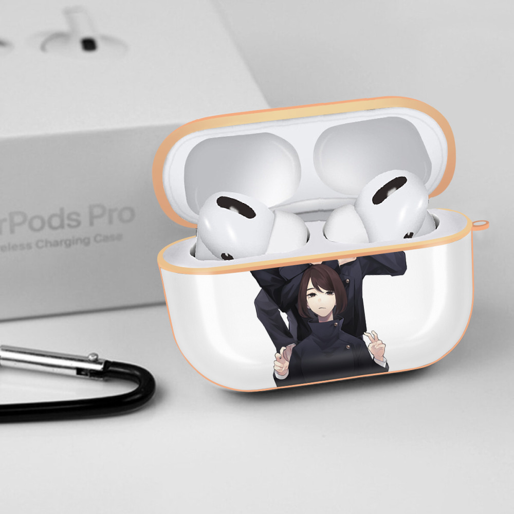 呪術廻戦 Jujutsu Kaisen 【AirPods Pro用】ハードシェル保護ケース｜耐衝撃・防指紋・カラビナ付き商品仕様