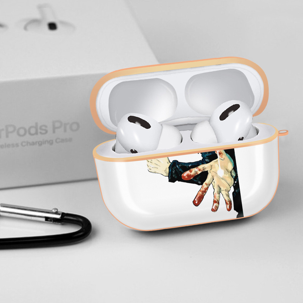 呪術廻戦 Jujutsu Kaisen 【AirPods Pro用】ハードシェル保護ケース｜耐衝撃・防指紋・カラビナ付き商品仕様