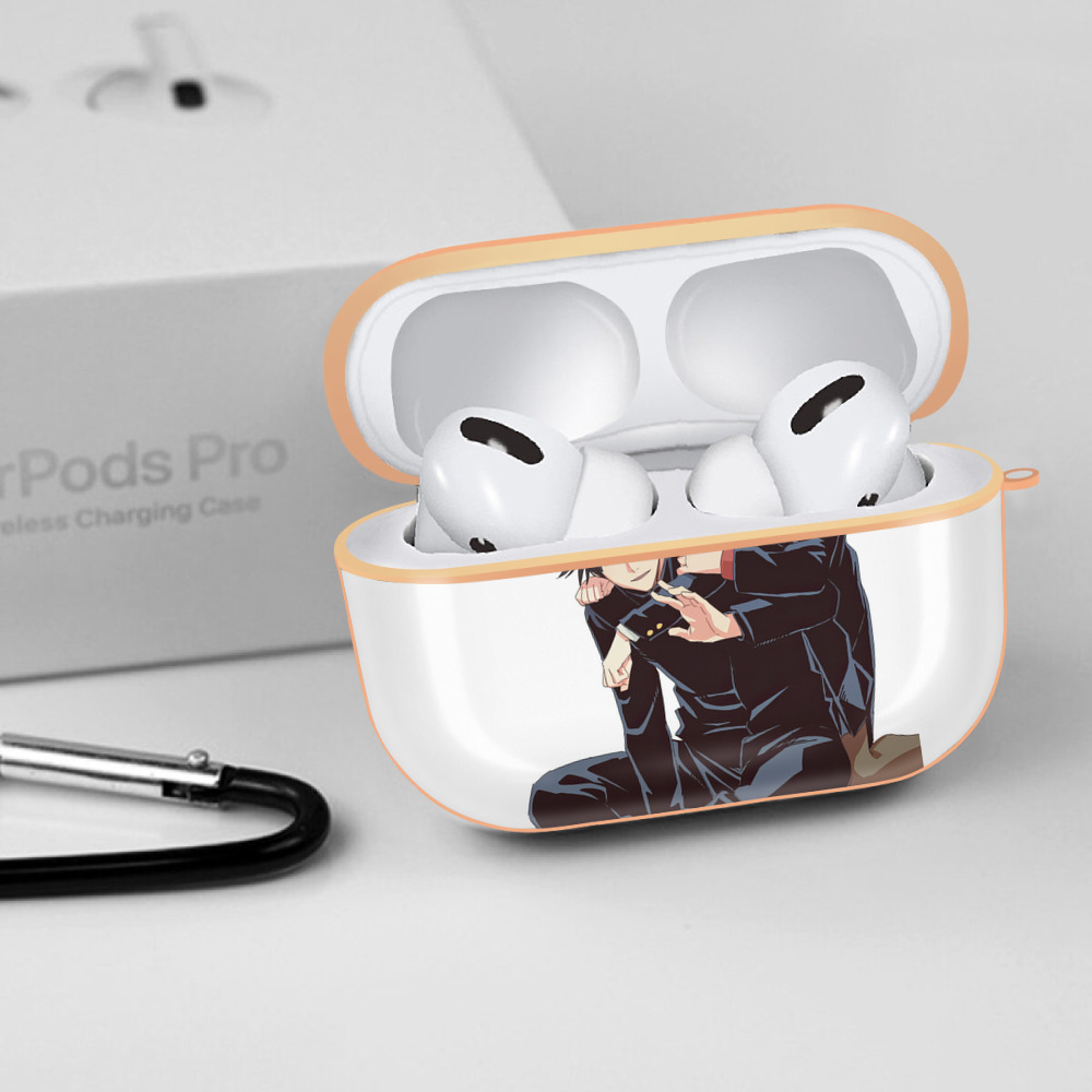 呪術廻戦 Jujutsu Kaisen 【AirPods Pro用】ハードシェル保護ケース｜耐衝撃・防指紋・カラビナ付き商品仕様
