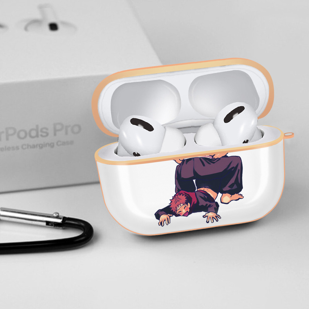 呪術廻戦 Jujutsu Kaisen 【AirPods Pro用】ハードシェル保護ケース｜耐衝撃・防指紋・カラビナ付き商品仕様