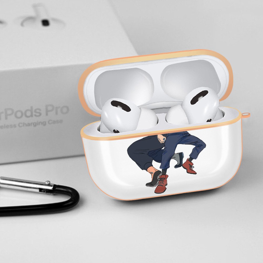 呪術廻戦 Jujutsu Kaisen 【AirPods Pro用】ハードシェル保護ケース｜耐衝撃・防指紋・カラビナ付き商品仕様