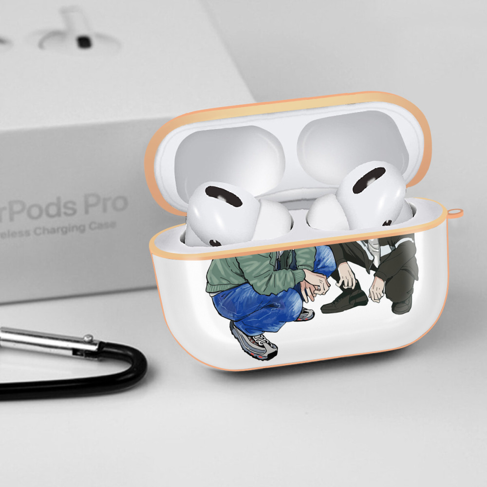 呪術廻戦 Jujutsu Kaisen 【AirPods Pro用】ハードシェル保護ケース｜耐衝撃・防指紋・カラビナ付き商品仕様