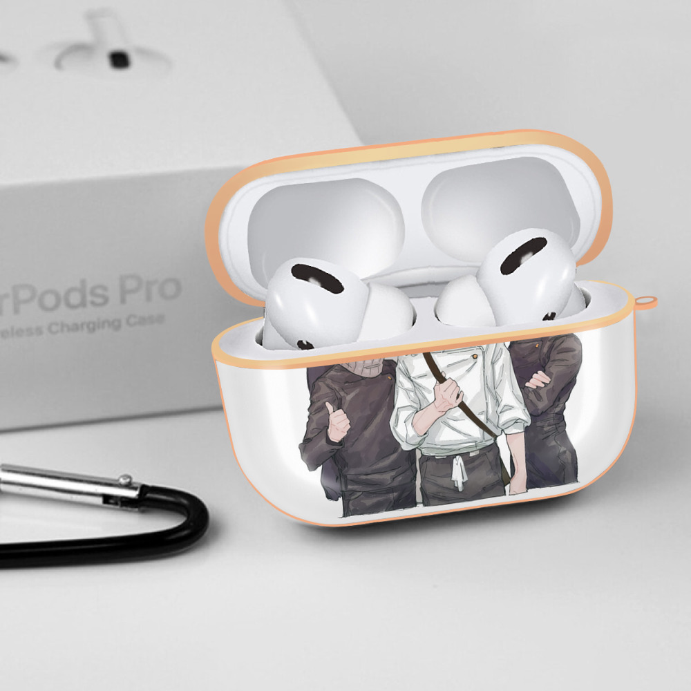 呪術廻戦 Jujutsu Kaisen 【AirPods Pro用】ハードシェル保護ケース｜耐衝撃・防指紋・カラビナ付き商品仕様