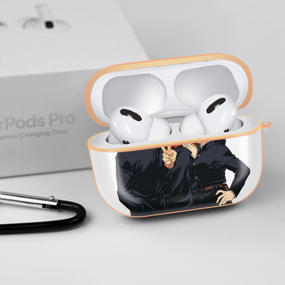 呪術廻戦 Jujutsu Kaisen 【AirPods Pro用】ハードシェル保護ケース｜耐衝撃・防指紋・カラビナ付き商品仕様