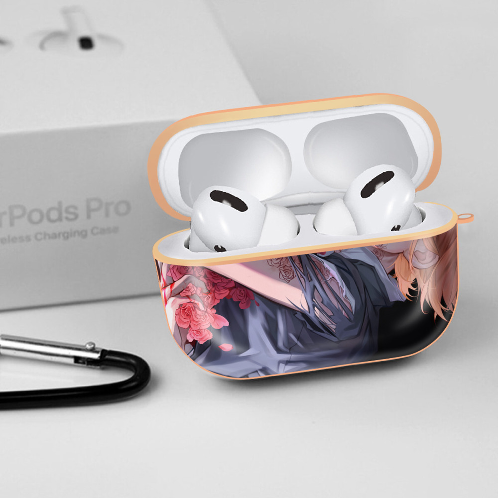 呪術廻戦 Jujutsu Kaisen 【AirPods Pro用】ハードシェル保護ケース｜耐衝撃・防指紋・カラビナ付き商品仕様