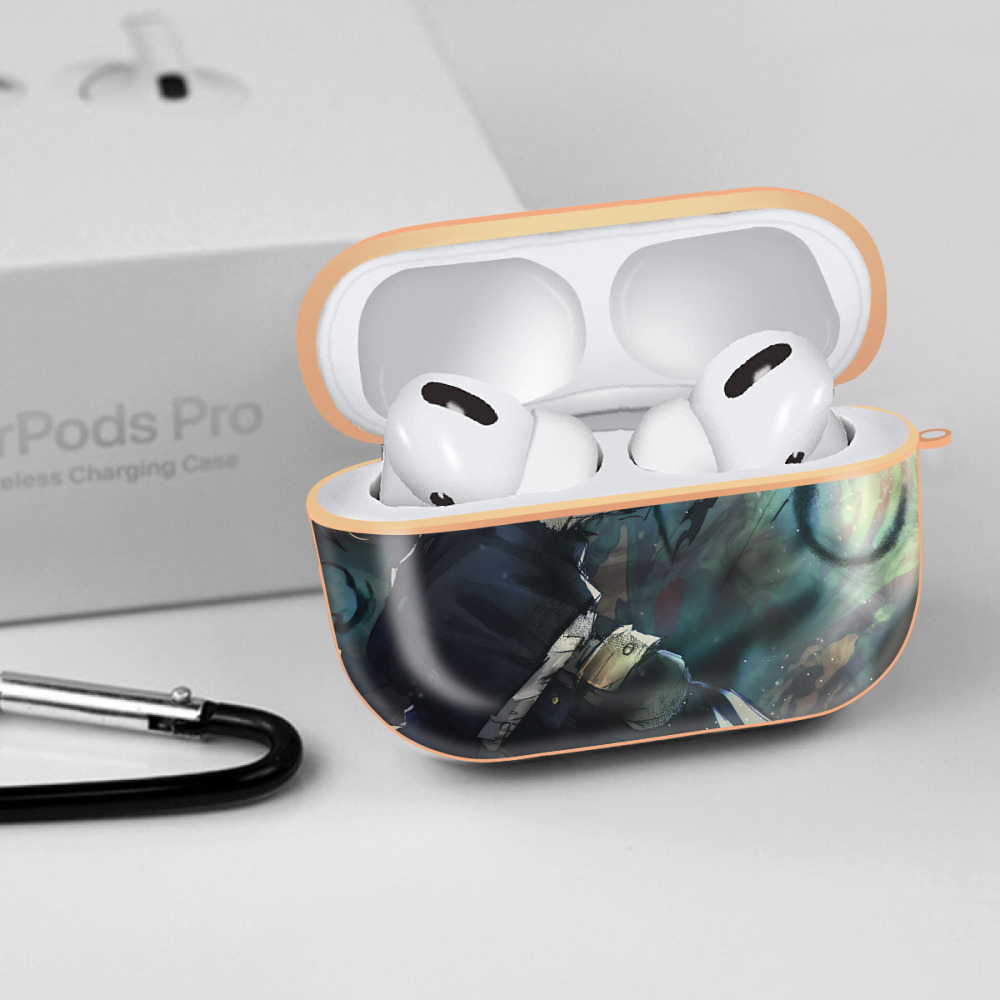 呪術廻戦 Jujutsu Kaisen 【AirPods Pro用】ハードシェル保護ケース｜耐衝撃・防指紋・カラビナ付き商品仕様