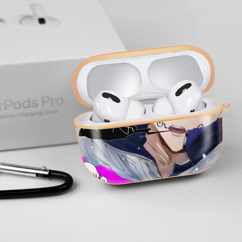 呪術廻戦 Jujutsu Kaisen 【AirPods Pro用】ハードシェル保護ケース｜耐衝撃・防指紋・カラビナ付き商品仕様