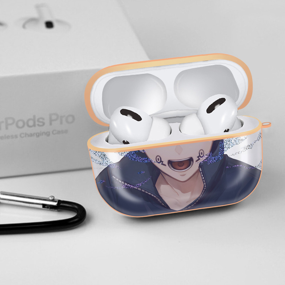 呪術廻戦 Jujutsu Kaisen 【AirPods Pro用】ハードシェル保護ケース｜耐衝撃・防指紋・カラビナ付き商品仕様