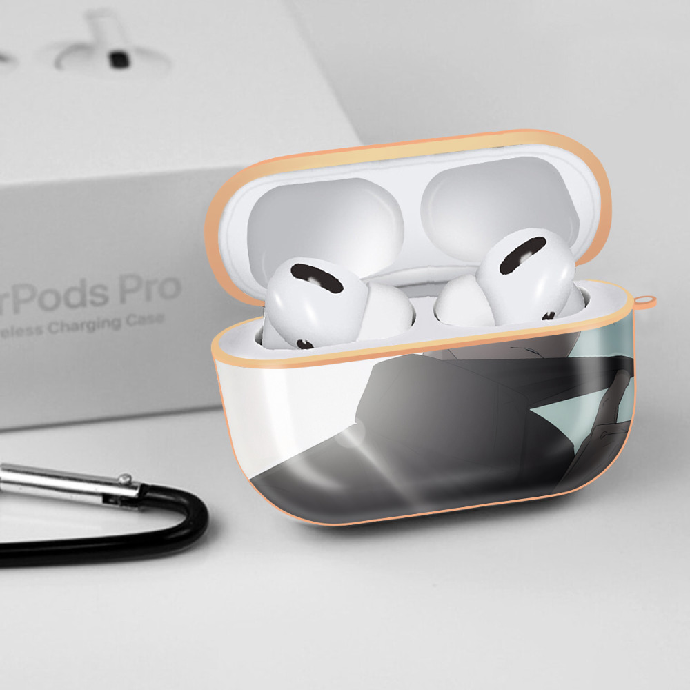 呪術廻戦 Jujutsu Kaisen 【AirPods Pro用】ハードシェル保護ケース｜耐衝撃・防指紋・カラビナ付き商品仕様