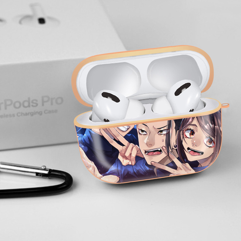 呪術廻戦 Jujutsu Kaisen 【AirPods Pro用】ハードシェル保護ケース｜耐衝撃・防指紋・カラビナ付き商品仕様