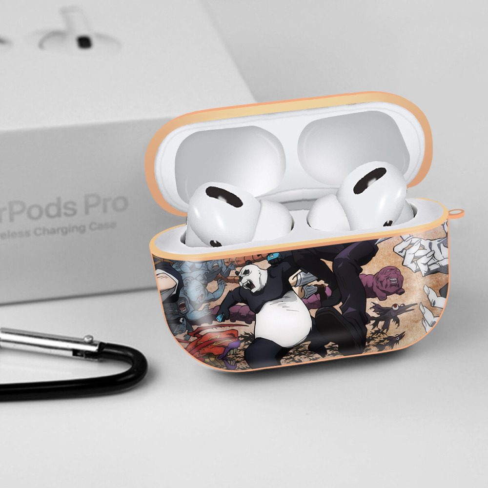 呪術廻戦 Jujutsu Kaisen 【AirPods Pro用】ハードシェル保護ケース｜耐衝撃・防指紋・カラビナ付き商品仕様