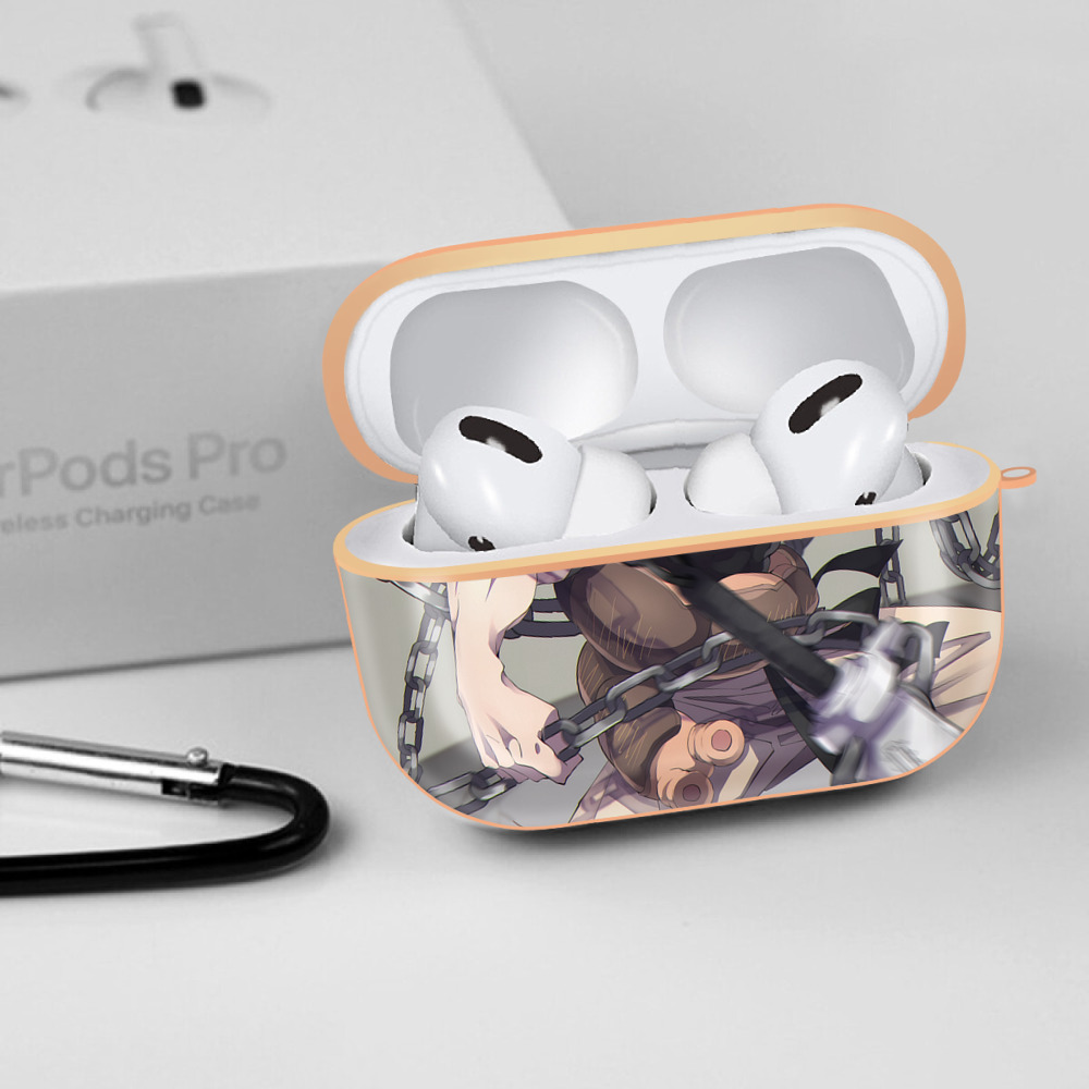 呪術廻戦 Jujutsu Kaisen 【AirPods Pro用】ハードシェル保護ケース｜耐衝撃・防指紋・カラビナ付き商品仕様
