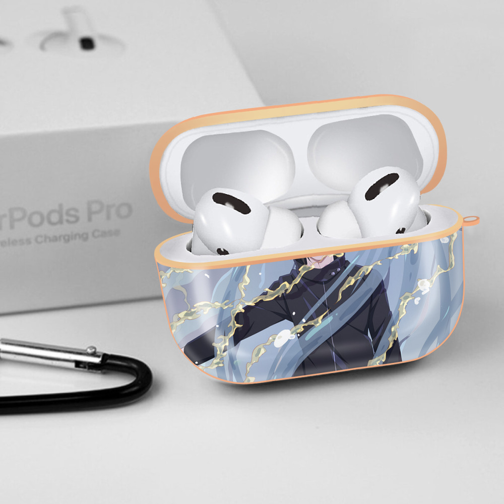 呪術廻戦 Jujutsu Kaisen 【AirPods Pro用】ハードシェル保護ケース｜耐衝撃・防指紋・カラビナ付き商品仕様