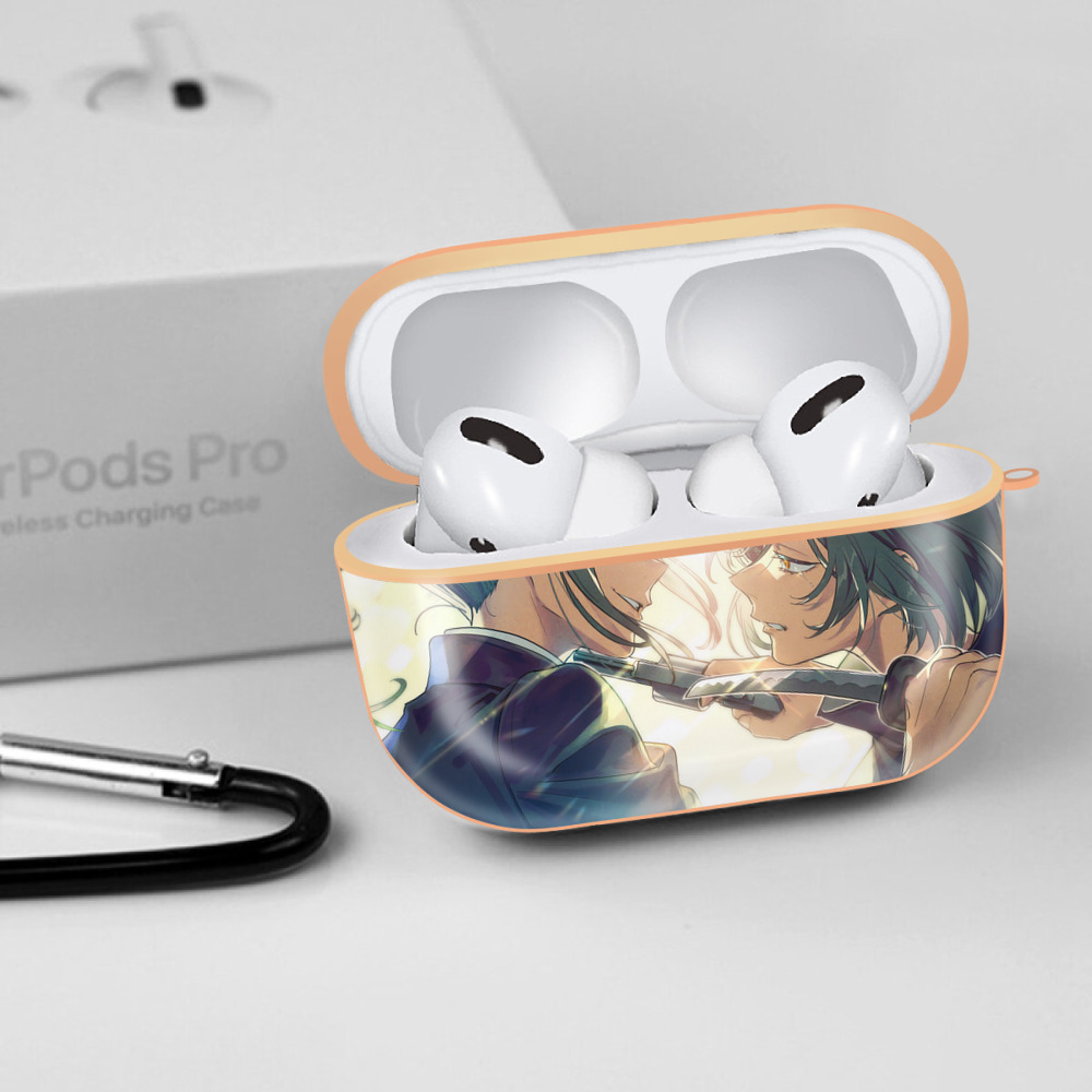 呪術廻戦 Jujutsu Kaisen 【AirPods Pro用】ハードシェル保護ケース｜耐衝撃・防指紋・カラビナ付き商品仕様