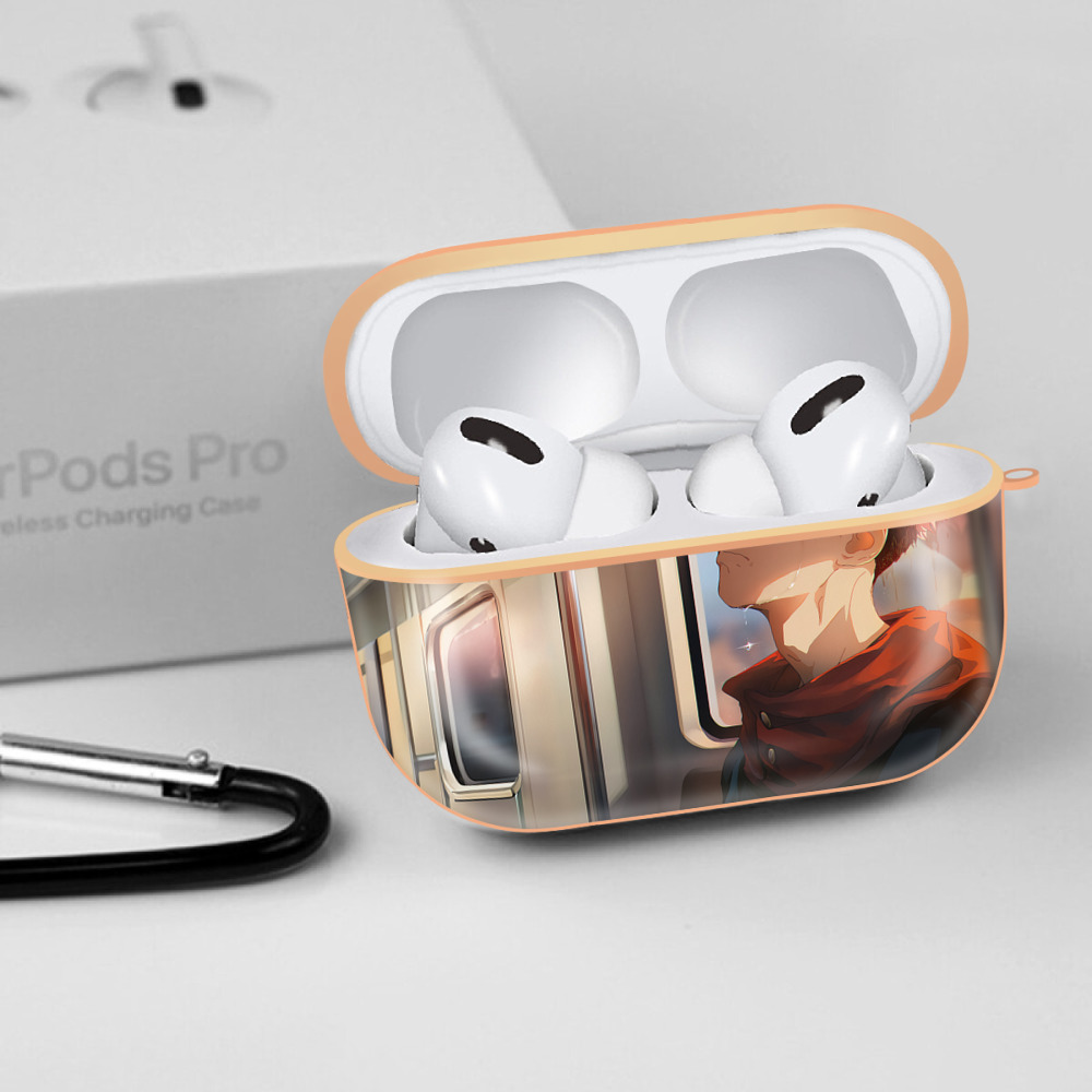 呪術廻戦 Jujutsu Kaisen 【AirPods Pro用】ハードシェル保護ケース｜耐衝撃・防指紋・カラビナ付き商品仕様