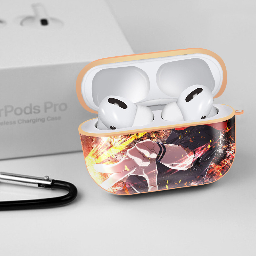 呪術廻戦 Jujutsu Kaisen 【AirPods Pro用】ハードシェル保護ケース｜耐衝撃・防指紋・カラビナ付き商品仕様