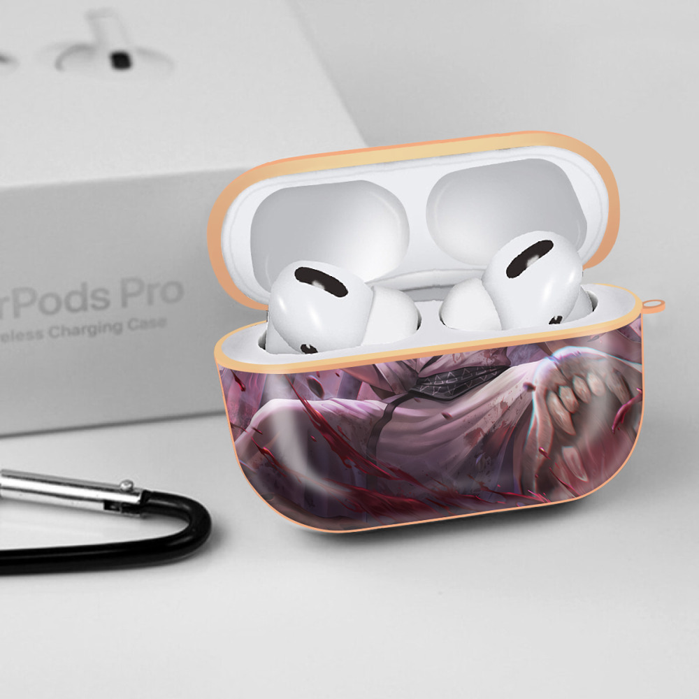 呪術廻戦 Jujutsu Kaisen 【AirPods Pro用】ハードシェル保護ケース｜耐衝撃・防指紋・カラビナ付き商品仕様