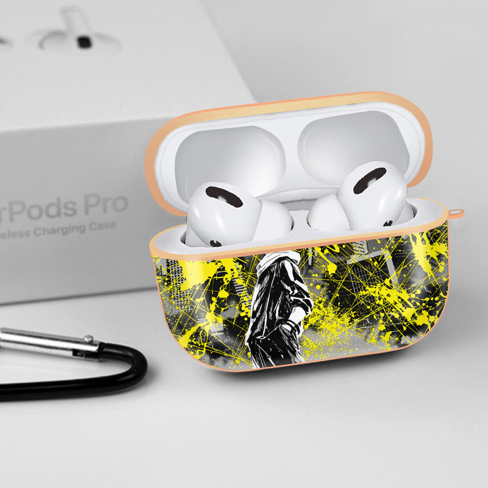 呪術廻戦 Jujutsu Kaisen 【AirPods Pro用】ハードシェル保護ケース｜耐衝撃・防指紋・カラビナ付き商品仕様