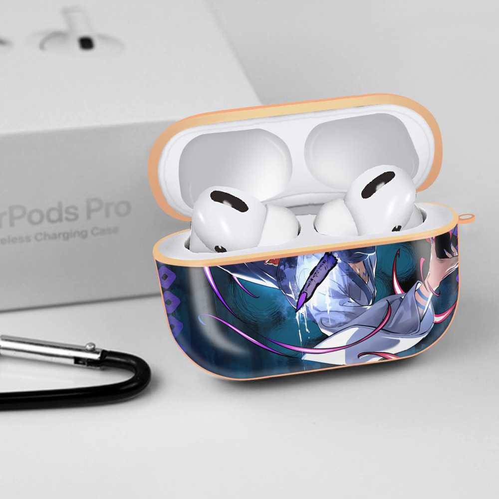 呪術廻戦 Jujutsu Kaisen 【AirPods Pro用】ハードシェル保護ケース｜耐衝撃・防指紋・カラビナ付き商品仕様