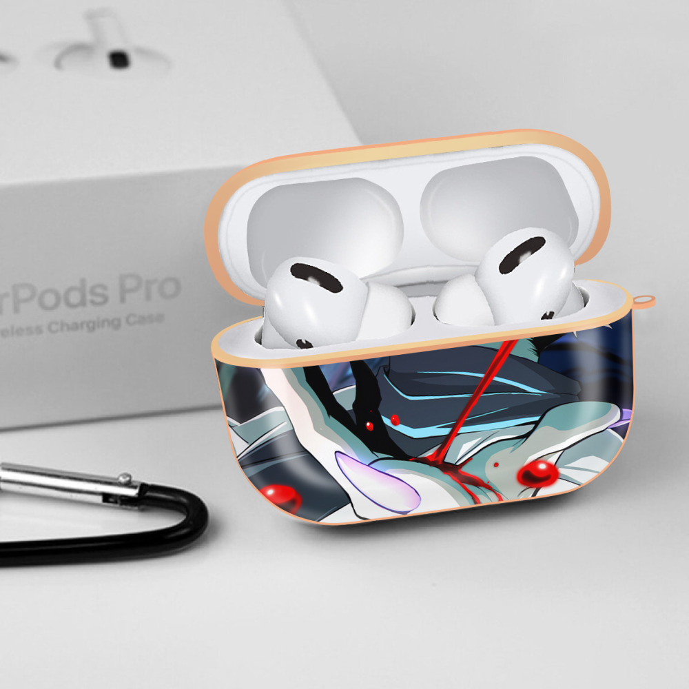 呪術廻戦 Jujutsu Kaisen 【AirPods Pro用】ハードシェル保護ケース｜耐衝撃・防指紋・カラビナ付き商品仕様