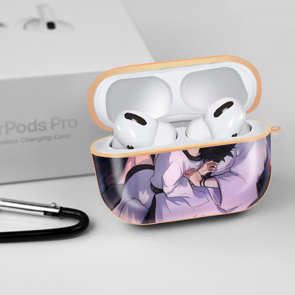 呪術廻戦 Jujutsu Kaisen 【AirPods Pro用】ハードシェル保護ケース｜耐衝撃・防指紋・カラビナ付き商品仕様