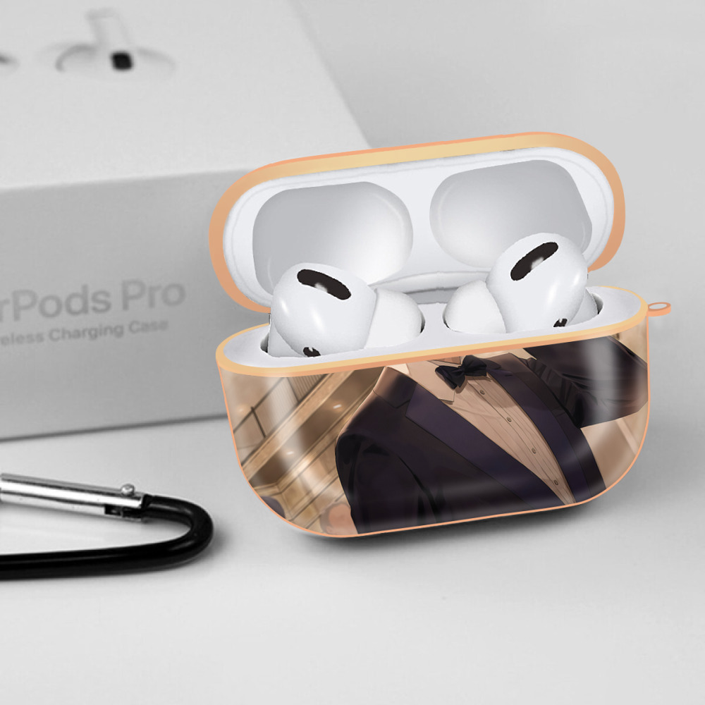 呪術廻戦 Jujutsu Kaisen 【AirPods Pro用】ハードシェル保護ケース｜耐衝撃・防指紋・カラビナ付き商品仕様