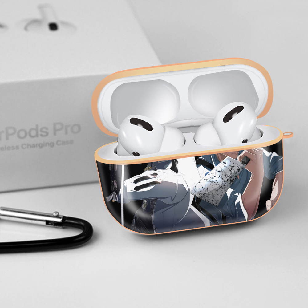 呪術廻戦 Jujutsu Kaisen 【AirPods Pro用】ハードシェル保護ケース｜耐衝撃・防指紋・カラビナ付き商品仕様