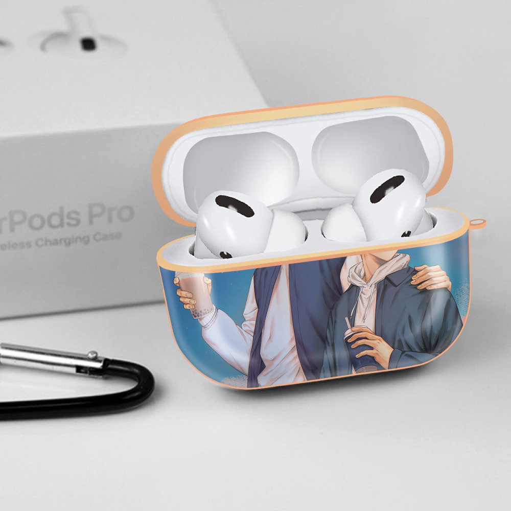 呪術廻戦 Jujutsu Kaisen 【AirPods Pro用】ハードシェル保護ケース｜耐衝撃・防指紋・カラビナ付き商品仕様